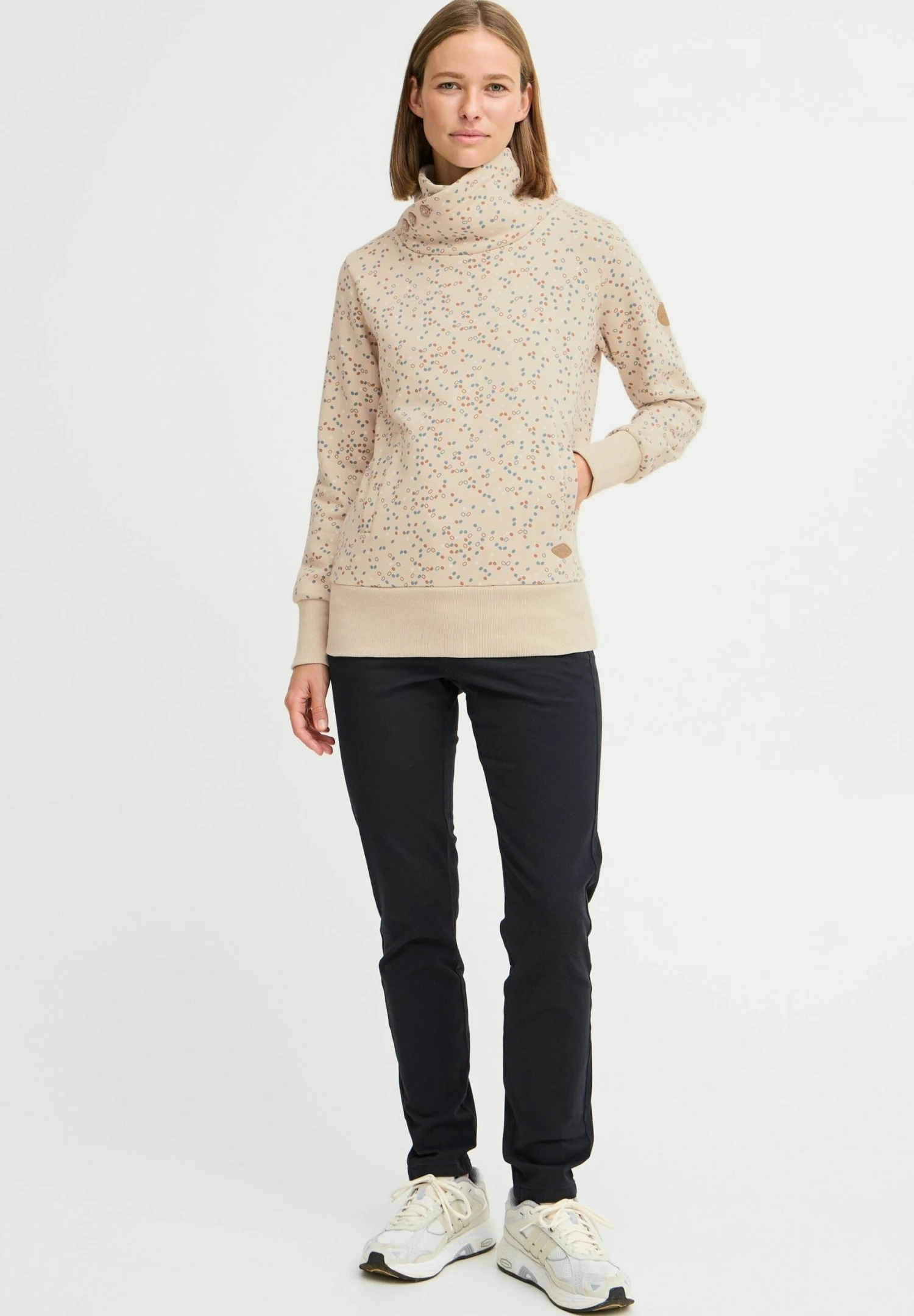 OXMO OXBEATANETTE - Sweatshirt - Oyster 1 OXMO OXBEATANETTE - Sweatshirt - Oyster