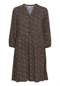 OXMO OXElva - Day Dress - Burnt Orange Mix -OXMO Store 73c892c6f89d43d8badc11c1a2564d72