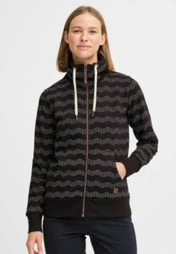 OXMO OXVANTA - Zip-up Sweatshirt - True Black