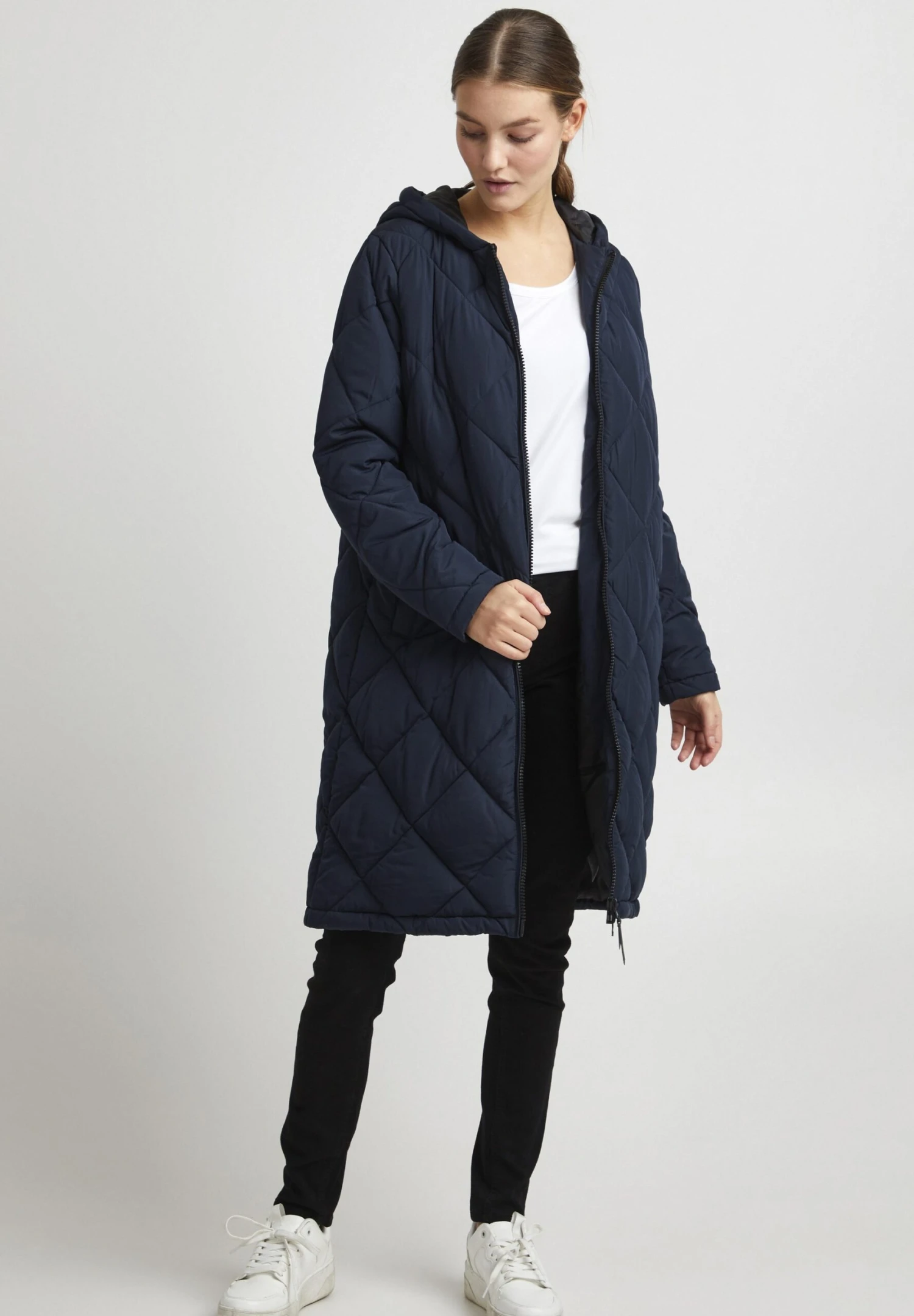 OXMO OXStanca - Winter Coat - Dark Blue 2 OXMO OXStanca - Winter Coat - Dark Blue - Image 2