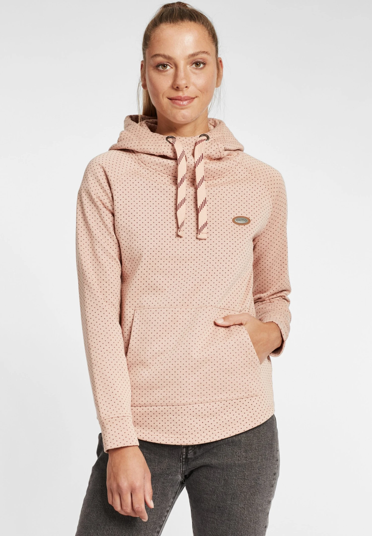 OXMO OXAMINA - Hoodie - Mahogany Rose Melange 1 OXMO OXAMINA - Hoodie - Mahogany Rose Melange