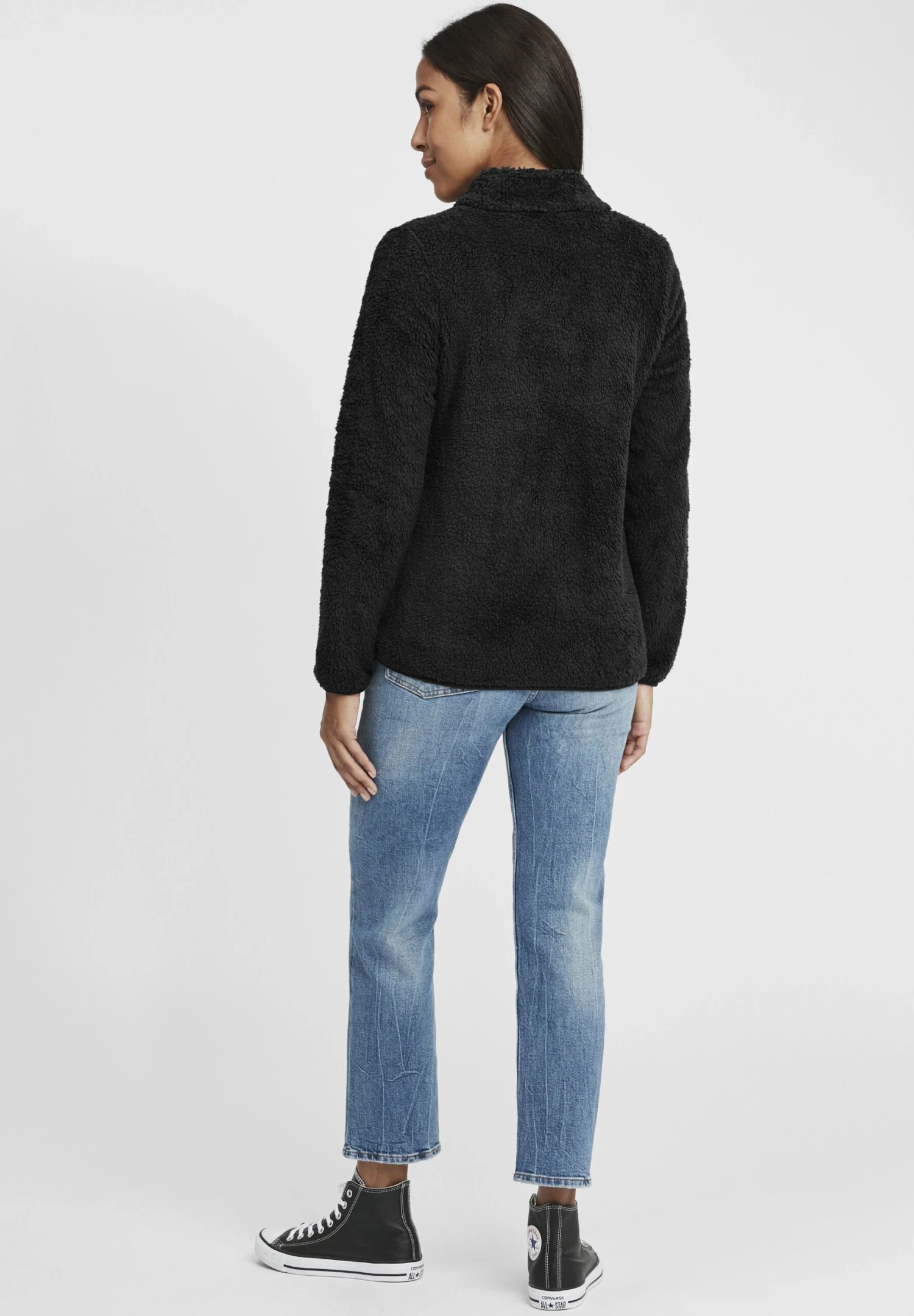 OXMO OXTELSA - Fleece Jacket - Black 3 OXMO OXTELSA - Fleece Jacket - Black - Image 3