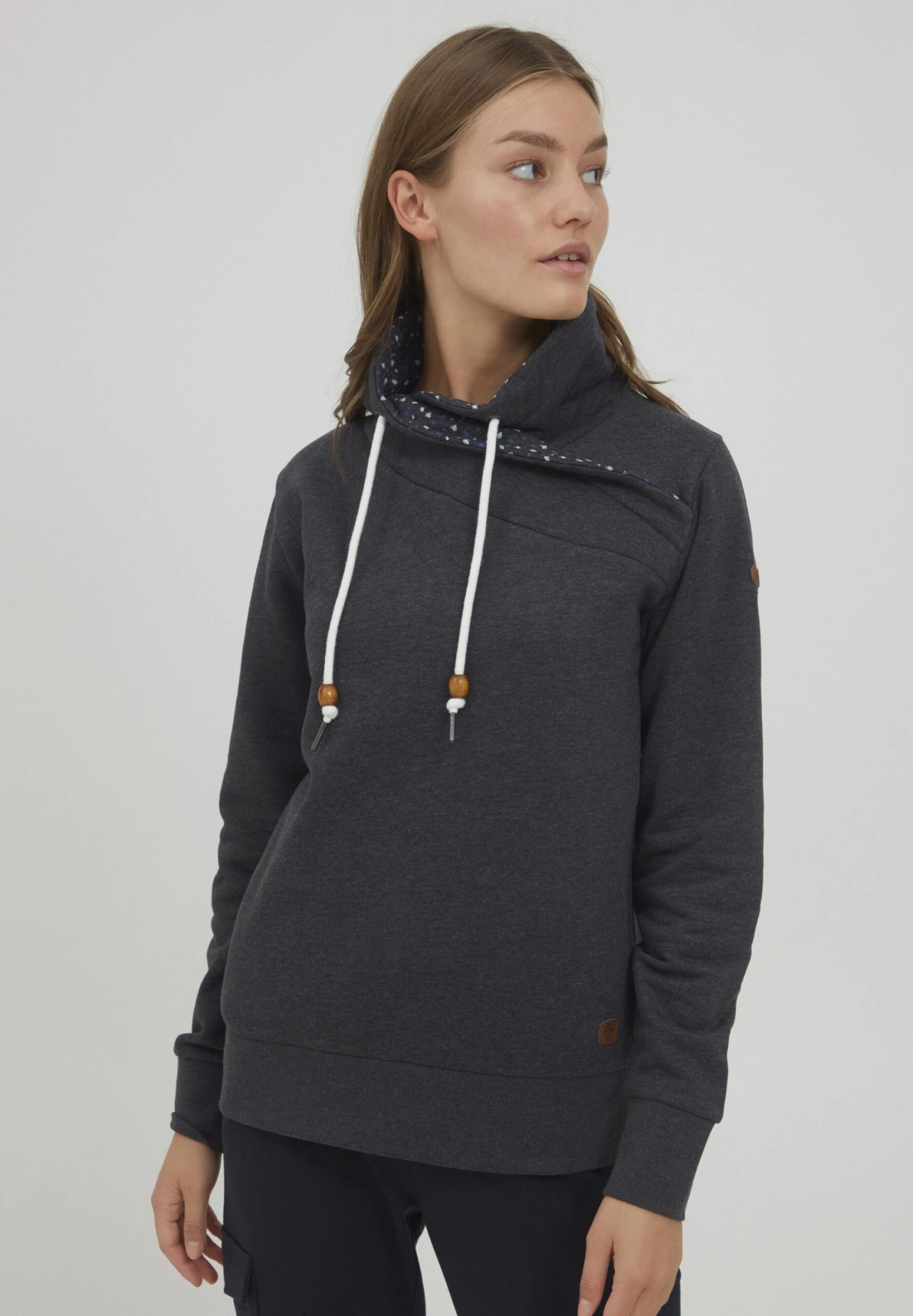 OXMO OXUDINE - Sweatshirt - Dark Grey Melange 1 OXMO OXUDINE - Sweatshirt - Dark Grey Melange