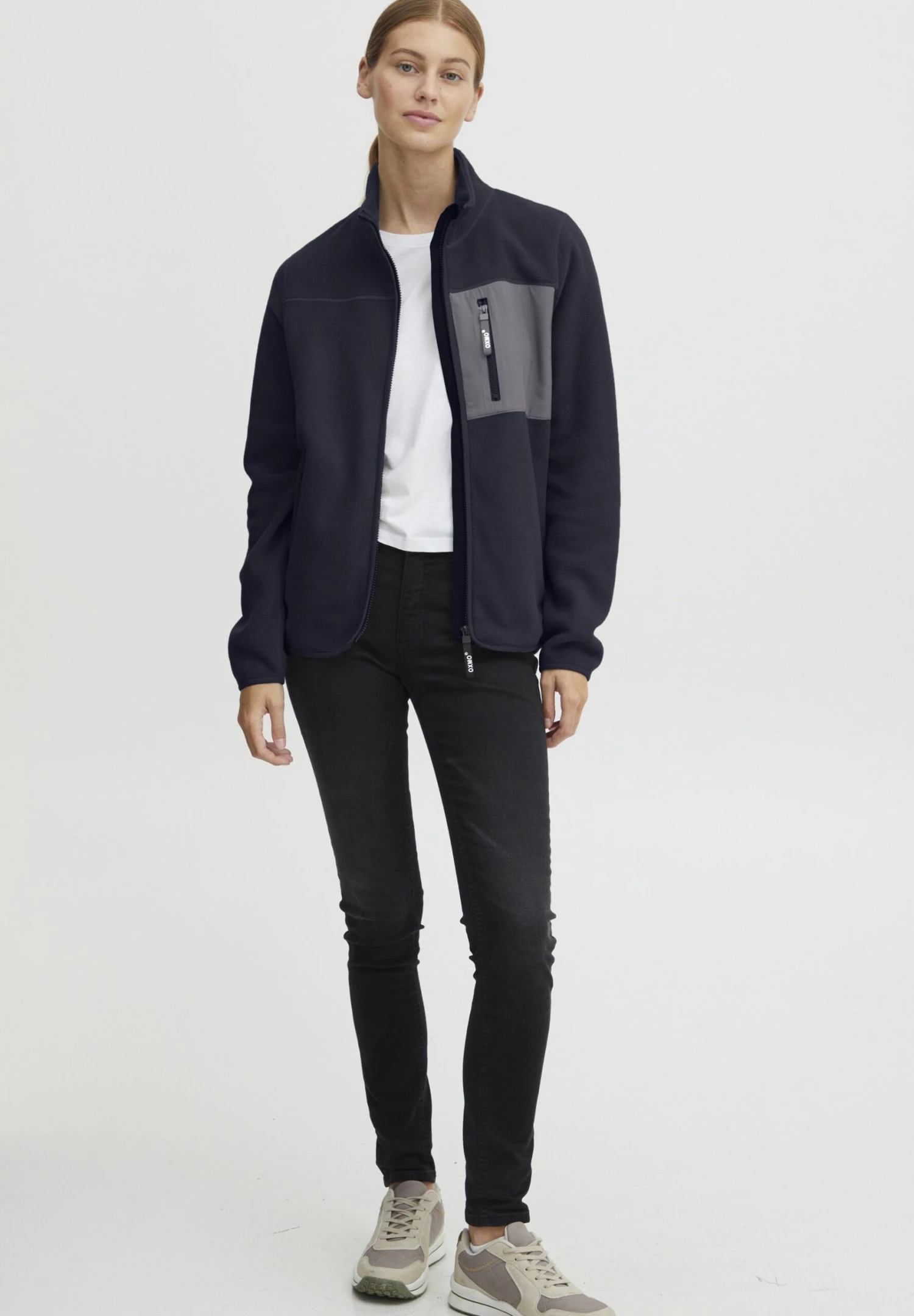 OXMO OXNYMFE - Fleece Jacket - Total Eclipse 2 OXMO OXNYMFE - Fleece Jacket - Total Eclipse - Image 2