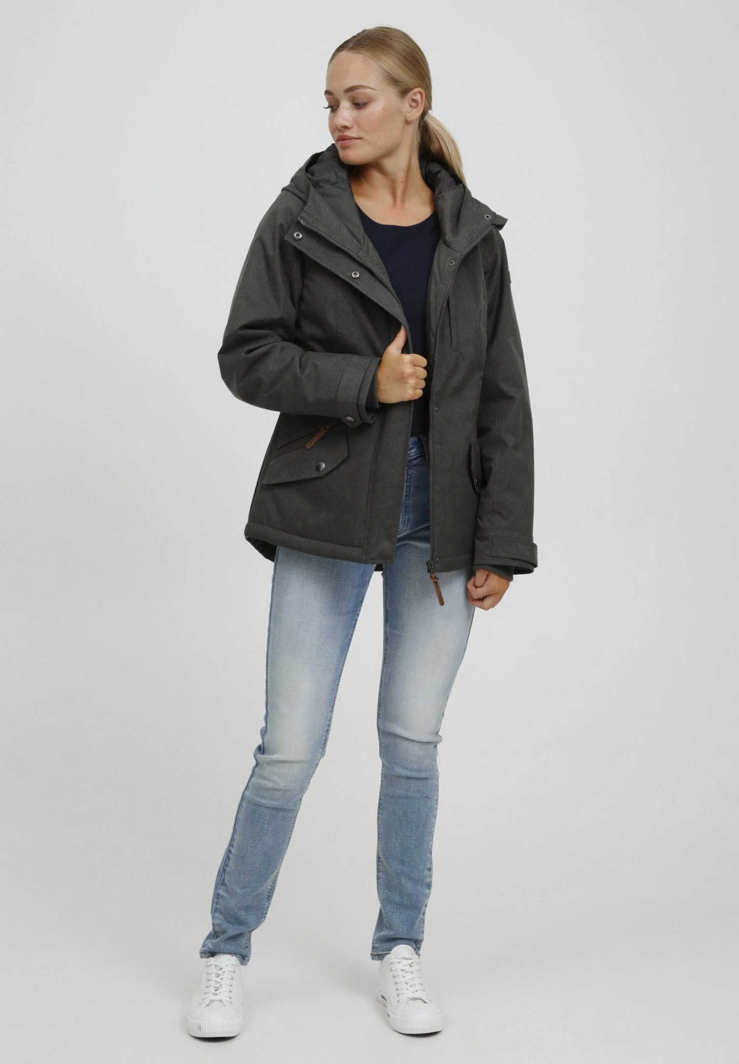 OXMO OXBellissa - Winter Jacket - Dark Grey 2 OXMO OXBellissa - Winter Jacket - Dark Grey - Image 2
