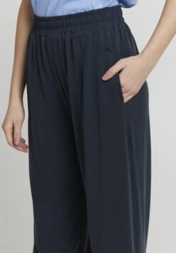 OXMO OXBRYNDIS REGULAR FIT WIDE LEG - Trousers - Total Eclipse 12 OXMO OXBRYNDIS REGULAR FIT WIDE LEG - Trousers - Total Eclipse -OXMO Store 78208e3bf2f5460f8cb99608a40355e8