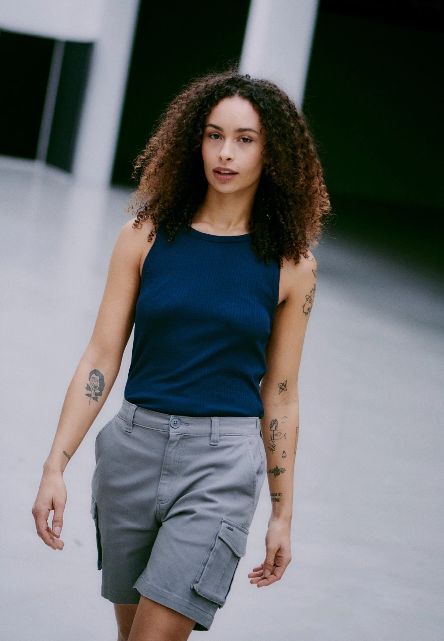 OXMO OXKVINNE REGULAR FIT - Shorts - Pewter 9 OXMO OXKVINNE REGULAR FIT - Shorts - Pewter - Image 9