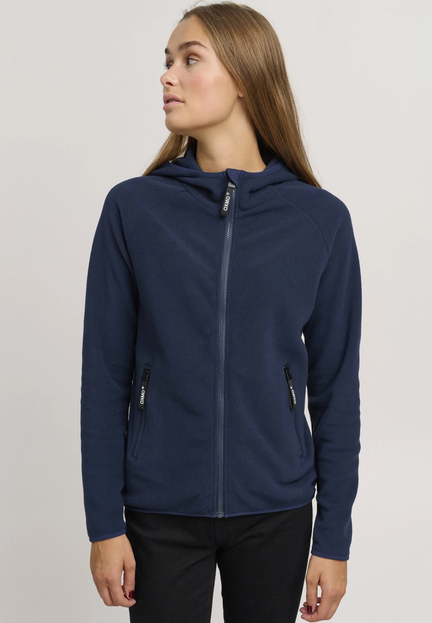OXMO OXFinja - Fleece Jacket - Blue 1 OXMO OXFinja - Fleece Jacket - Blue