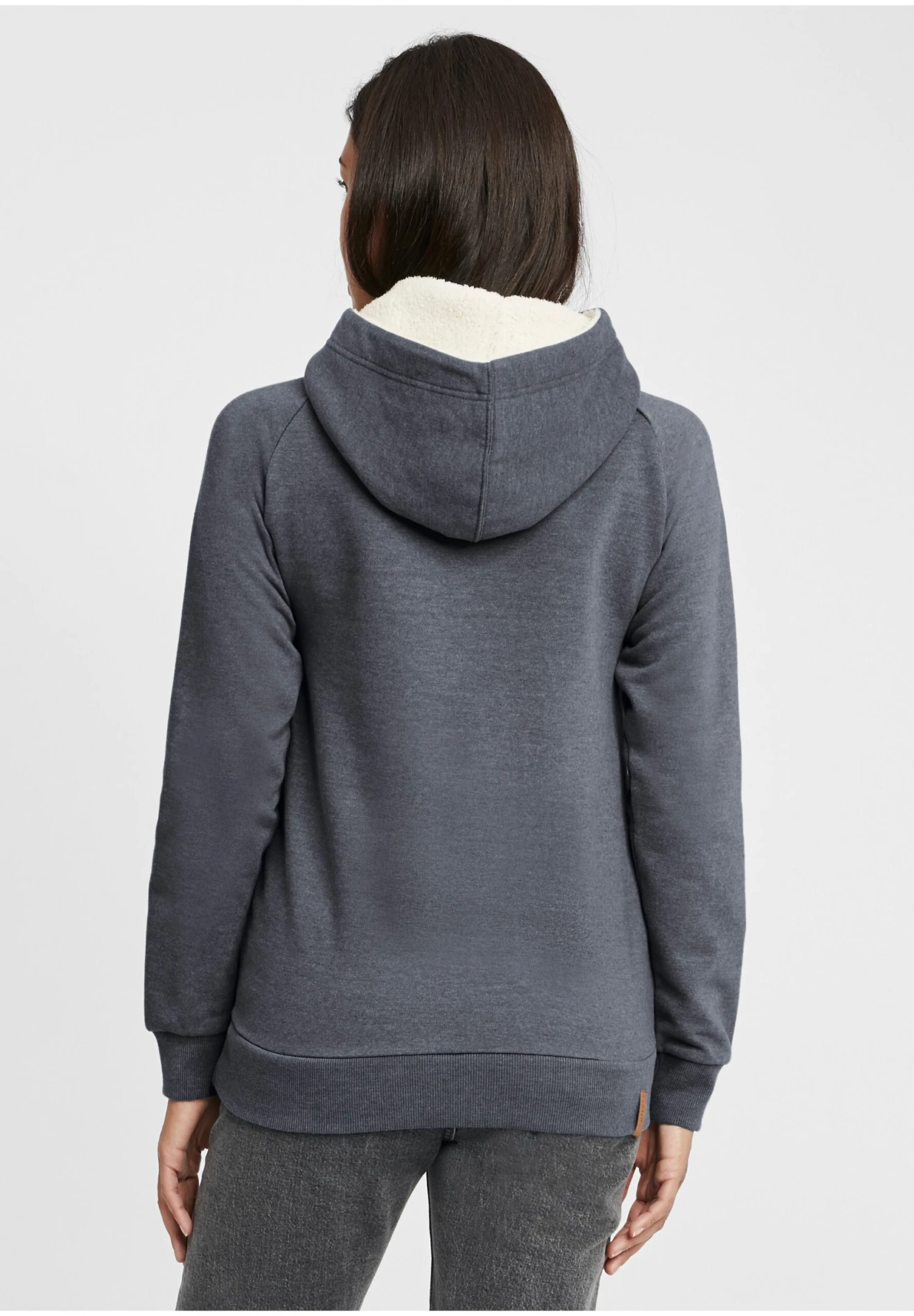 OXMO OXJulia - Hoodie - Navy Teddy 3 OXMO OXJulia - Hoodie - Navy Teddy - Image 3