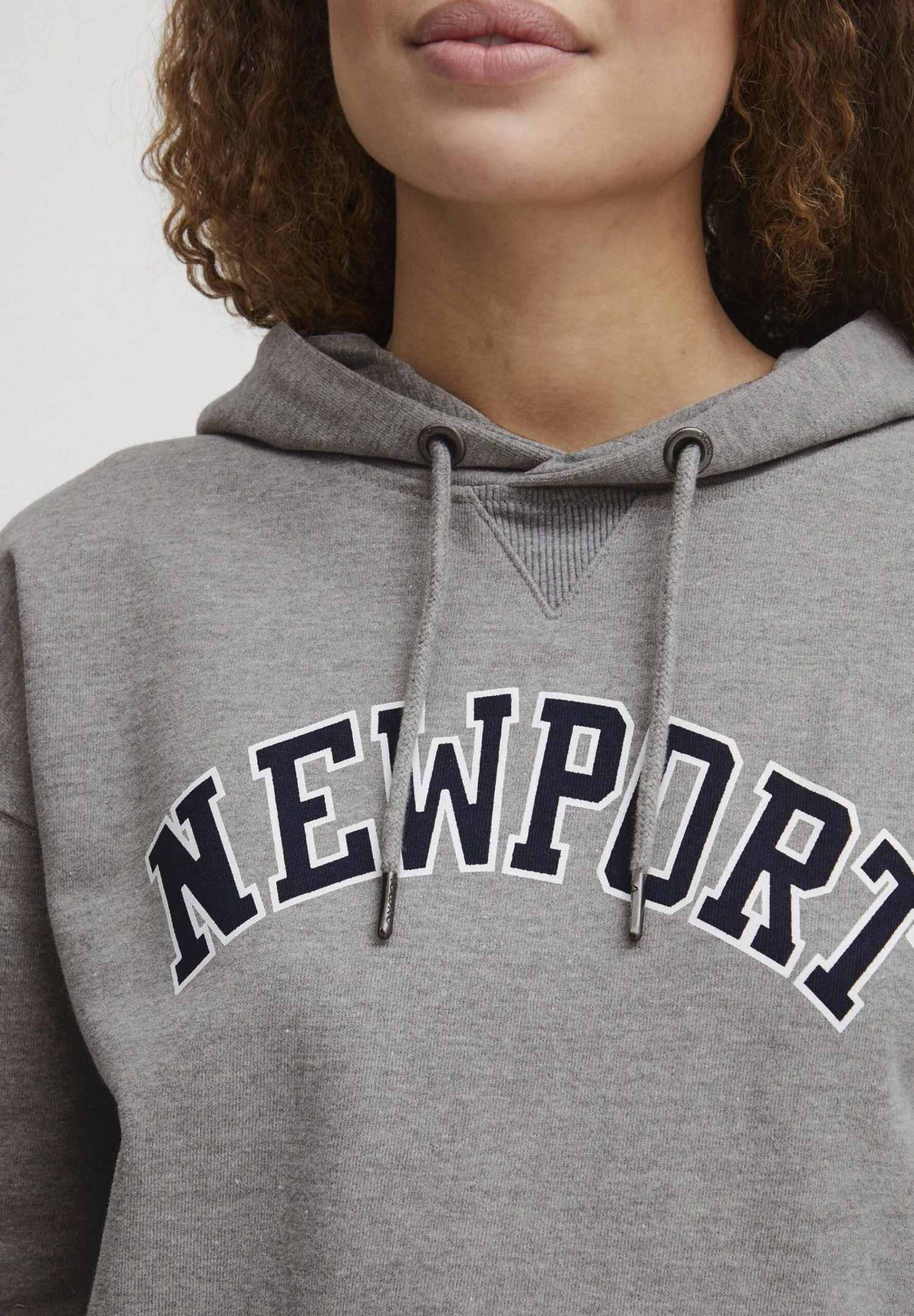 OXMO OXCOLISA - Hoodie - Medium Grey Melange 4 OXMO OXCOLISA - Hoodie - Medium Grey Melange - Image 4