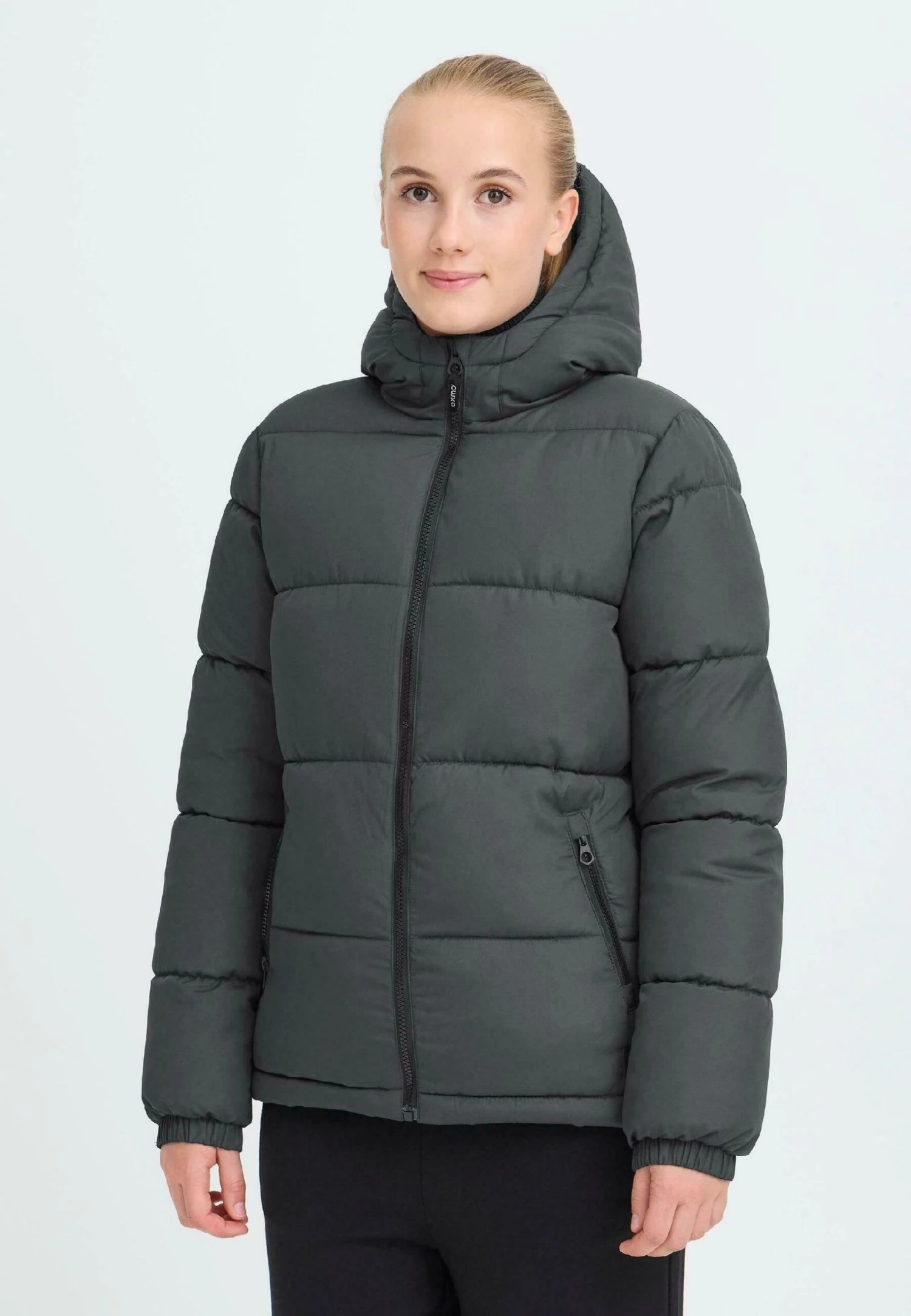 OXMO OXMINNA - Winter Jacket - Forged Iron 1 OXMO OXMINNA - Winter Jacket - Forged Iron