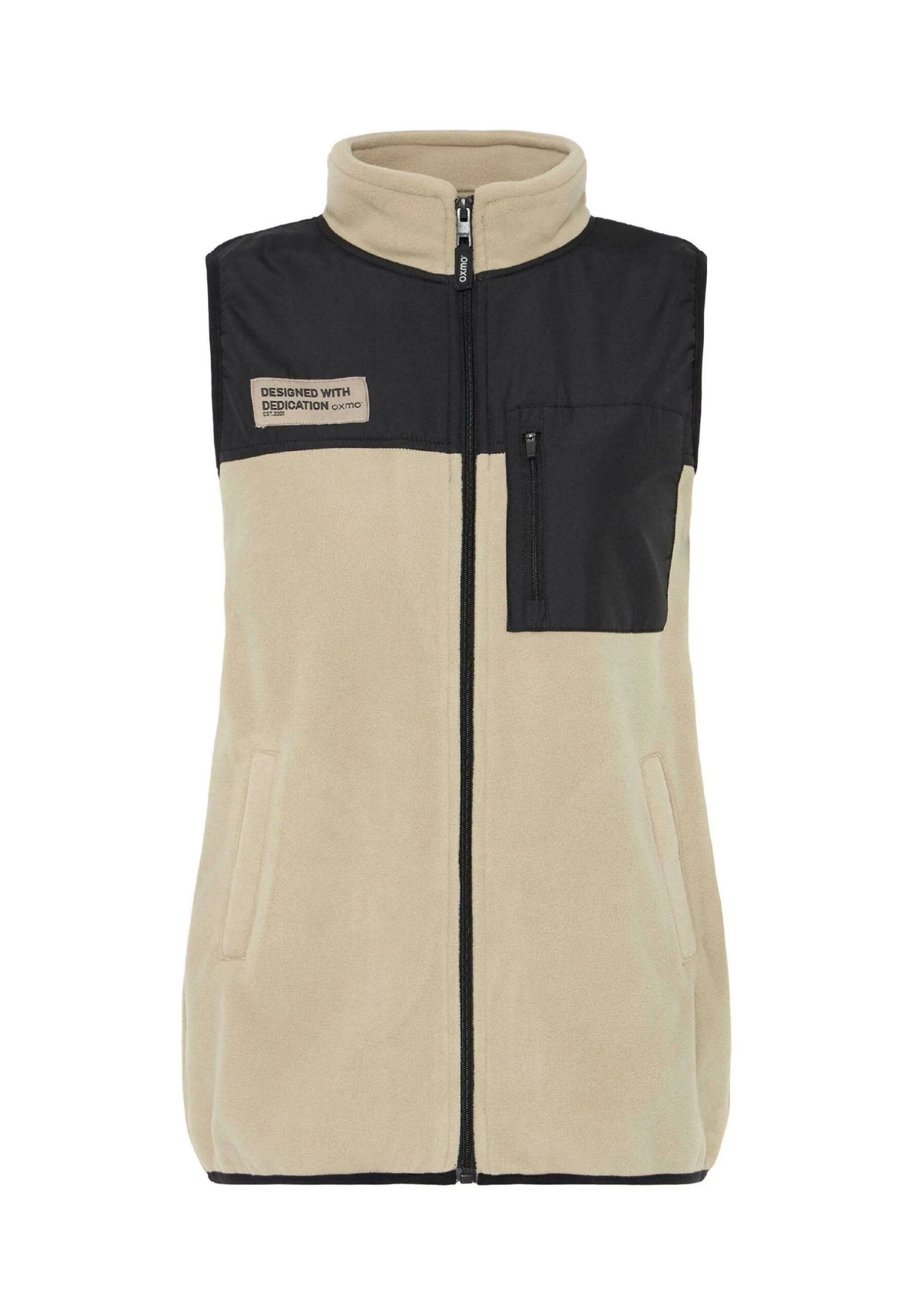 OXMO OXNETE FLEECE - Waistcoat - Black 7 OXMO OXNETE FLEECE - Waistcoat - Black - Image 7