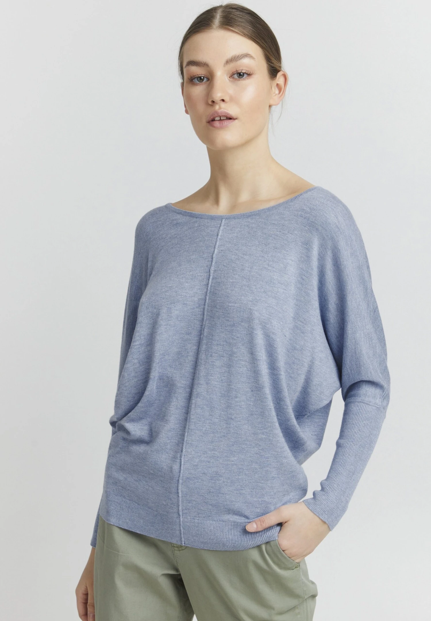 OXMO OXHerdis - Jumper - Kentucky Blue Melange 1 OXMO OXHerdis - Jumper - Kentucky Blue Melange