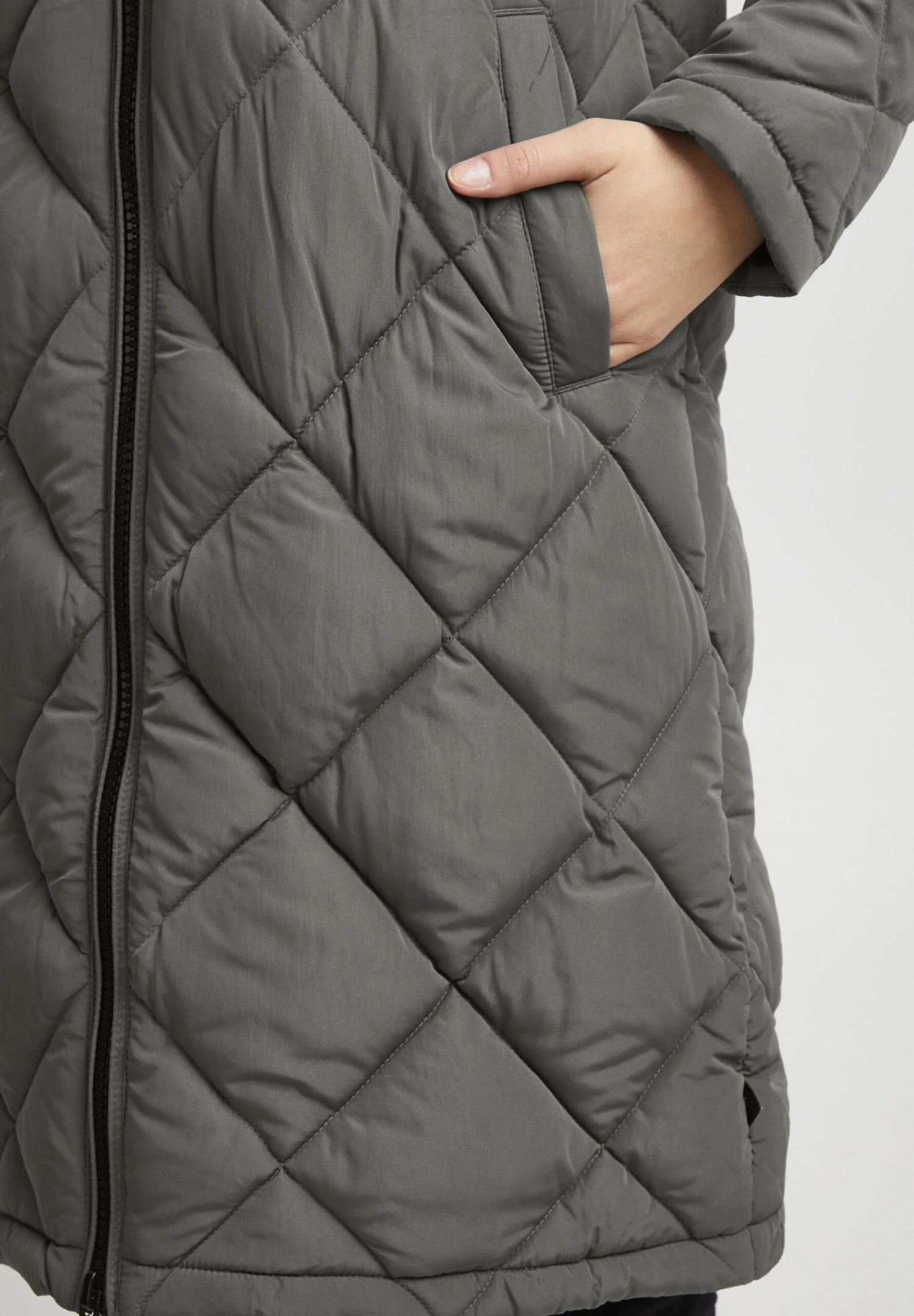 OXMO OXStanca - Winter Coat - Pewter 4 OXMO OXStanca - Winter Coat - Pewter - Image 4