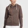 OXMO OXVicky - Zip-up Sweatshirt - Coffe B Me