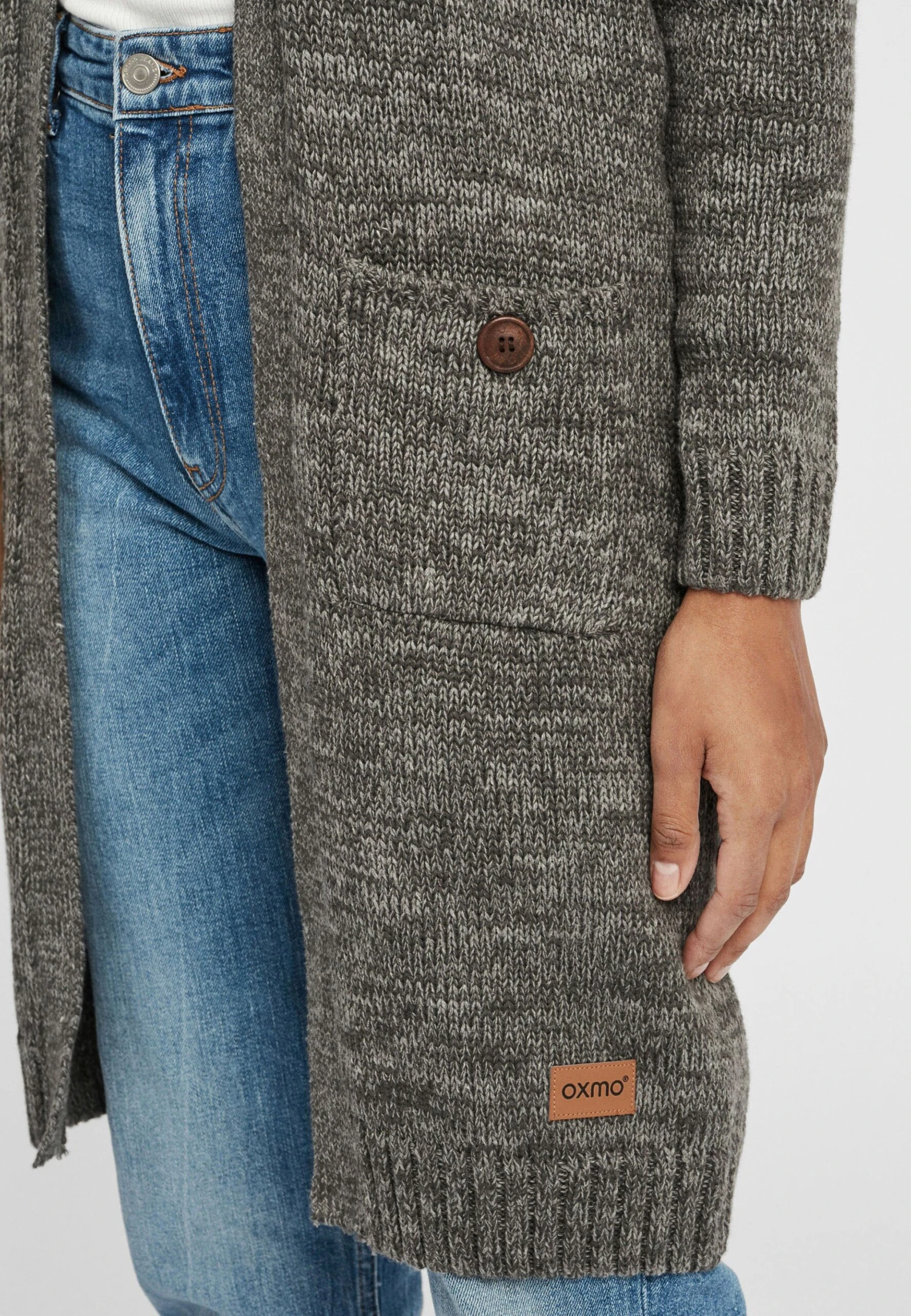 OXMO OXPHILETTA - Cardigan - Dark Grey 5 OXMO OXPHILETTA - Cardigan - Dark Grey - Image 5