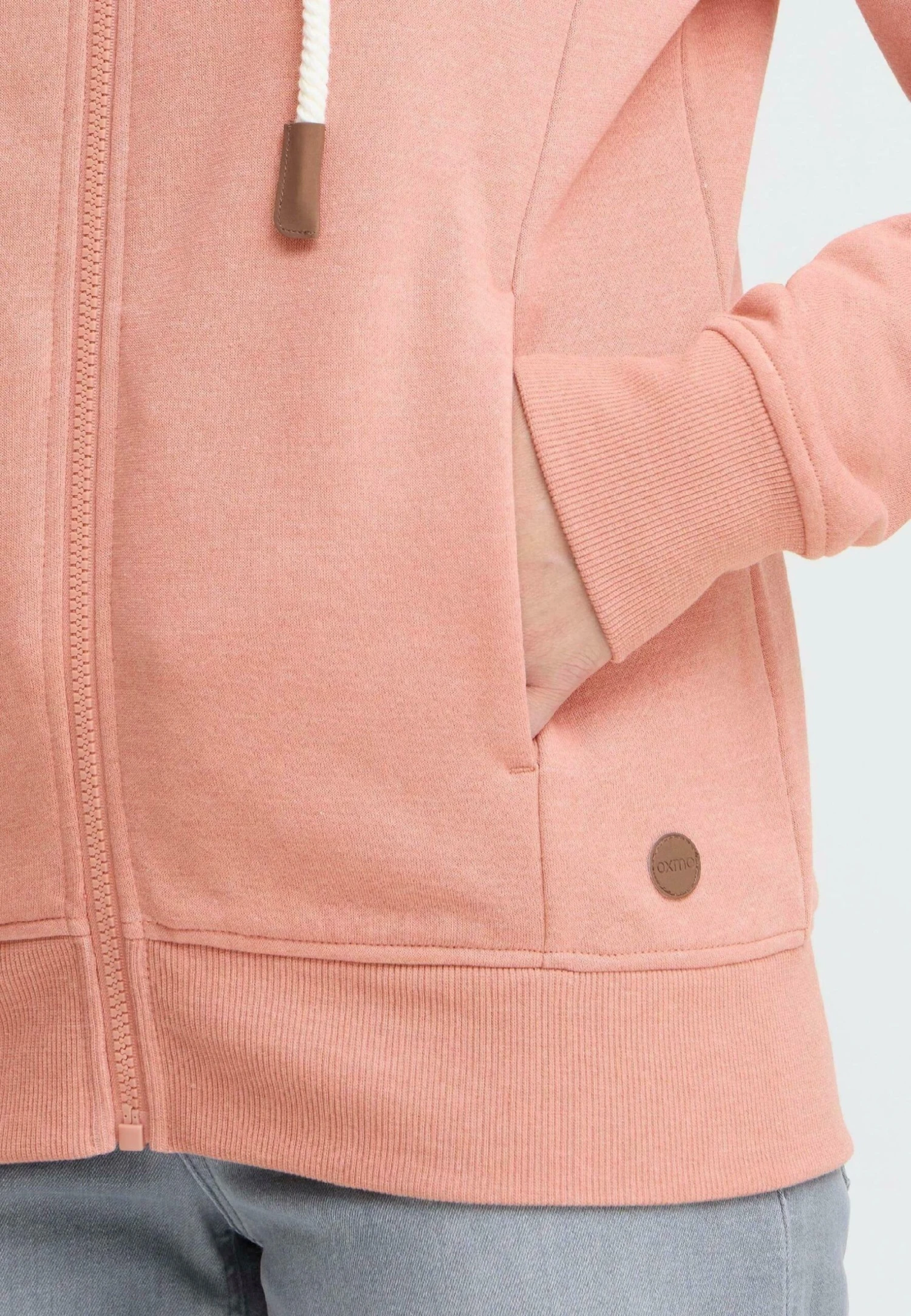 OXMO OXMILLE ZIPHOODIE - Zip-up Sweatshirt - Cameo Brown Melange 5 OXMO OXMILLE ZIPHOODIE - Zip-up Sweatshirt - Cameo Brown Melange - Image 5