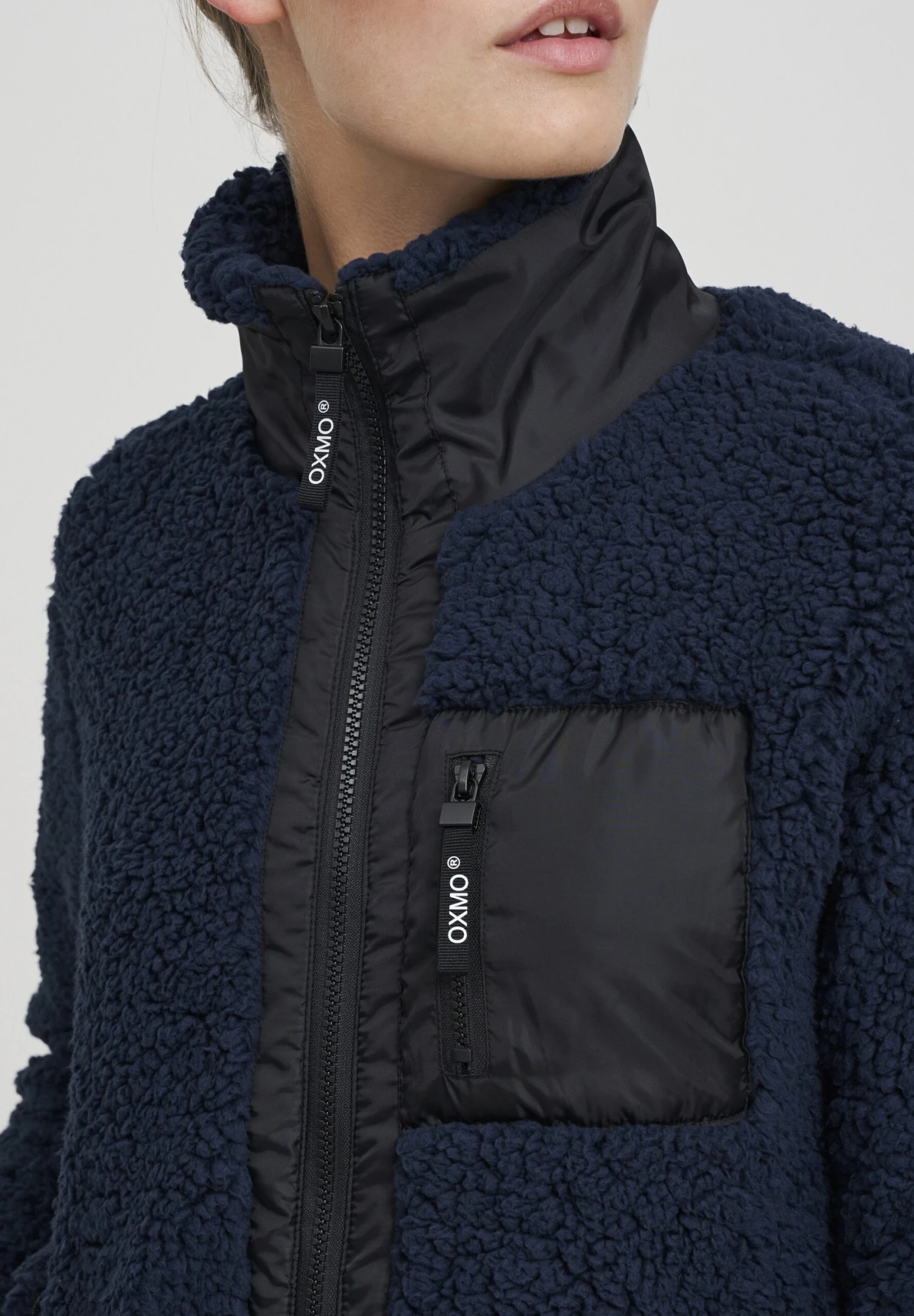 OXMO OXELLIN - Fleece Jacket - Total Eclipse 4 OXMO OXELLIN - Fleece Jacket - Total Eclipse - Image 4