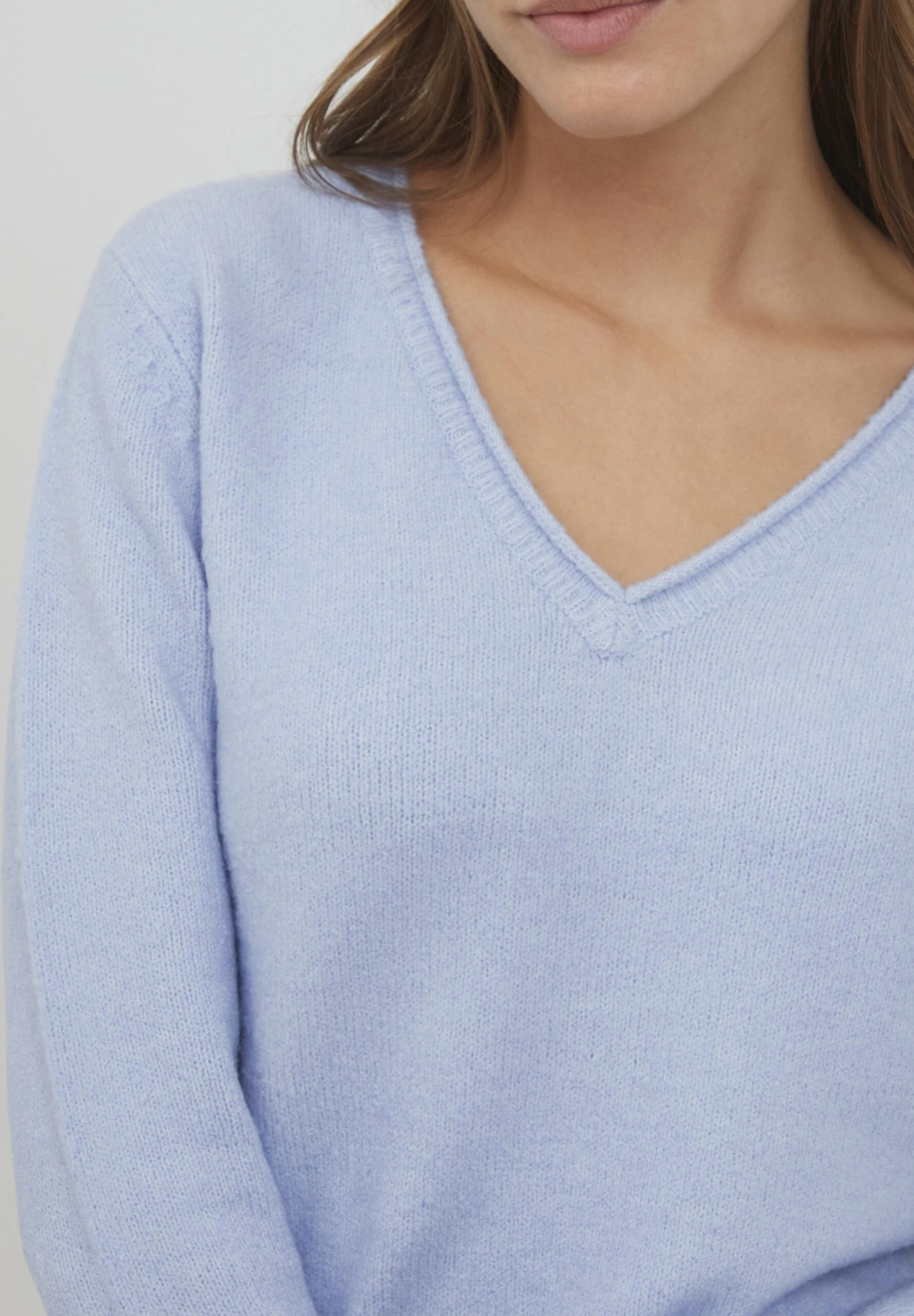 OXMO OXILVA - Jumper - Brunnera Blue Melange 4 OXMO OXILVA - Jumper - Brunnera Blue Melange - Image 4