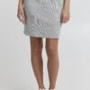 OXMO OXLOU - Pencil Skirt - Light Grey Melange