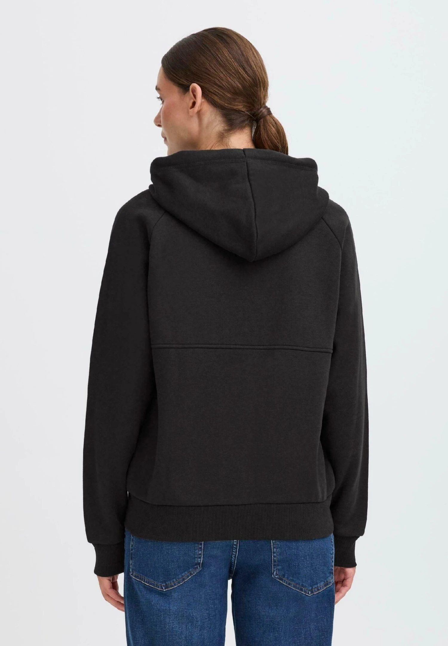 OXMO OXANDIE - Zip-up Sweatshirt - Black 3 OXMO OXANDIE - Zip-up Sweatshirt - Black - Image 3