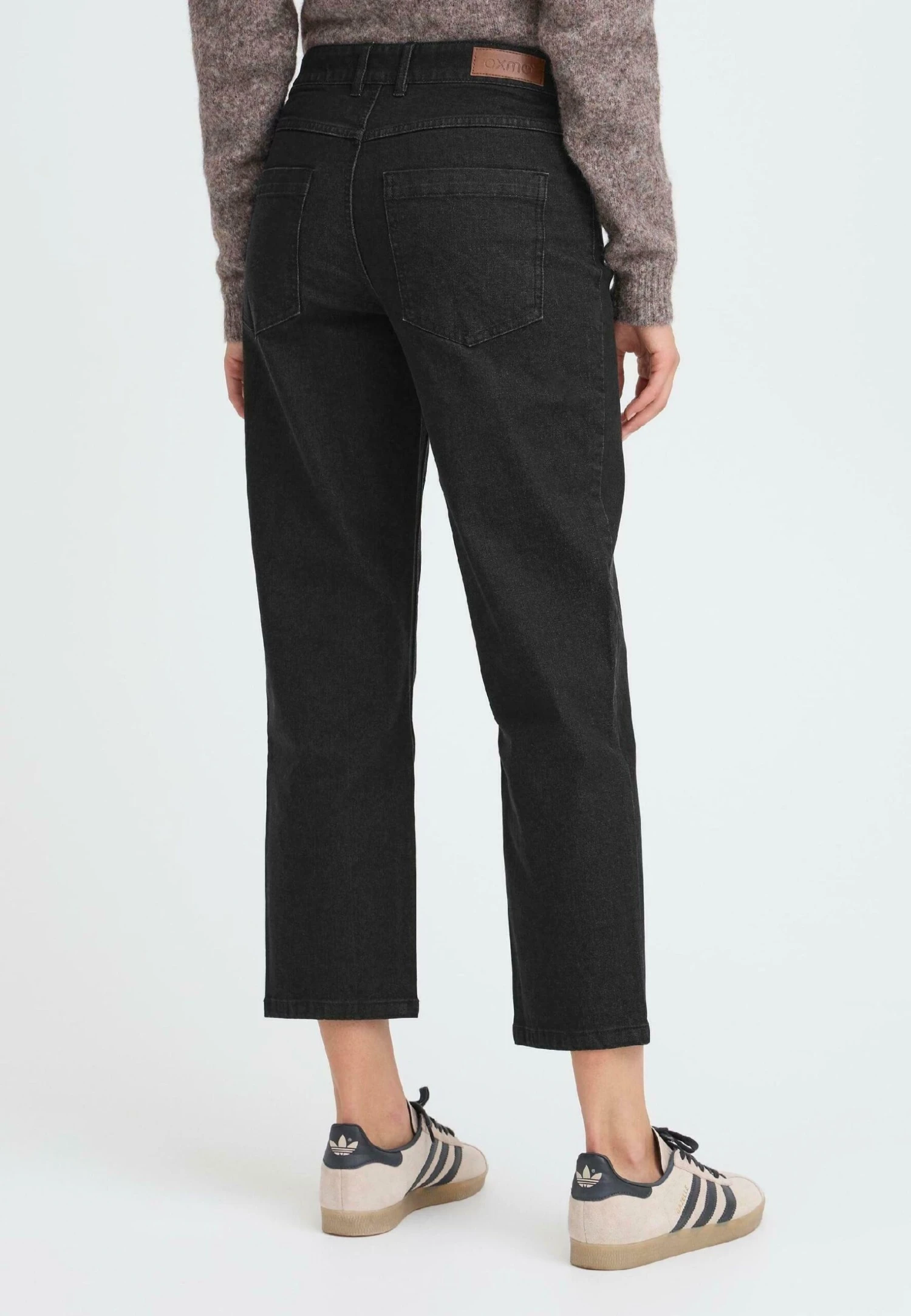 OXMO OXHELLE - Straight Leg Jeans - Black Denim 3 OXMO OXHELLE - Straight Leg Jeans - Black Denim - Image 3