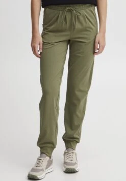 OXMO OXODETTE REGULAR FIT - Tracksuit Bottoms - Olivine