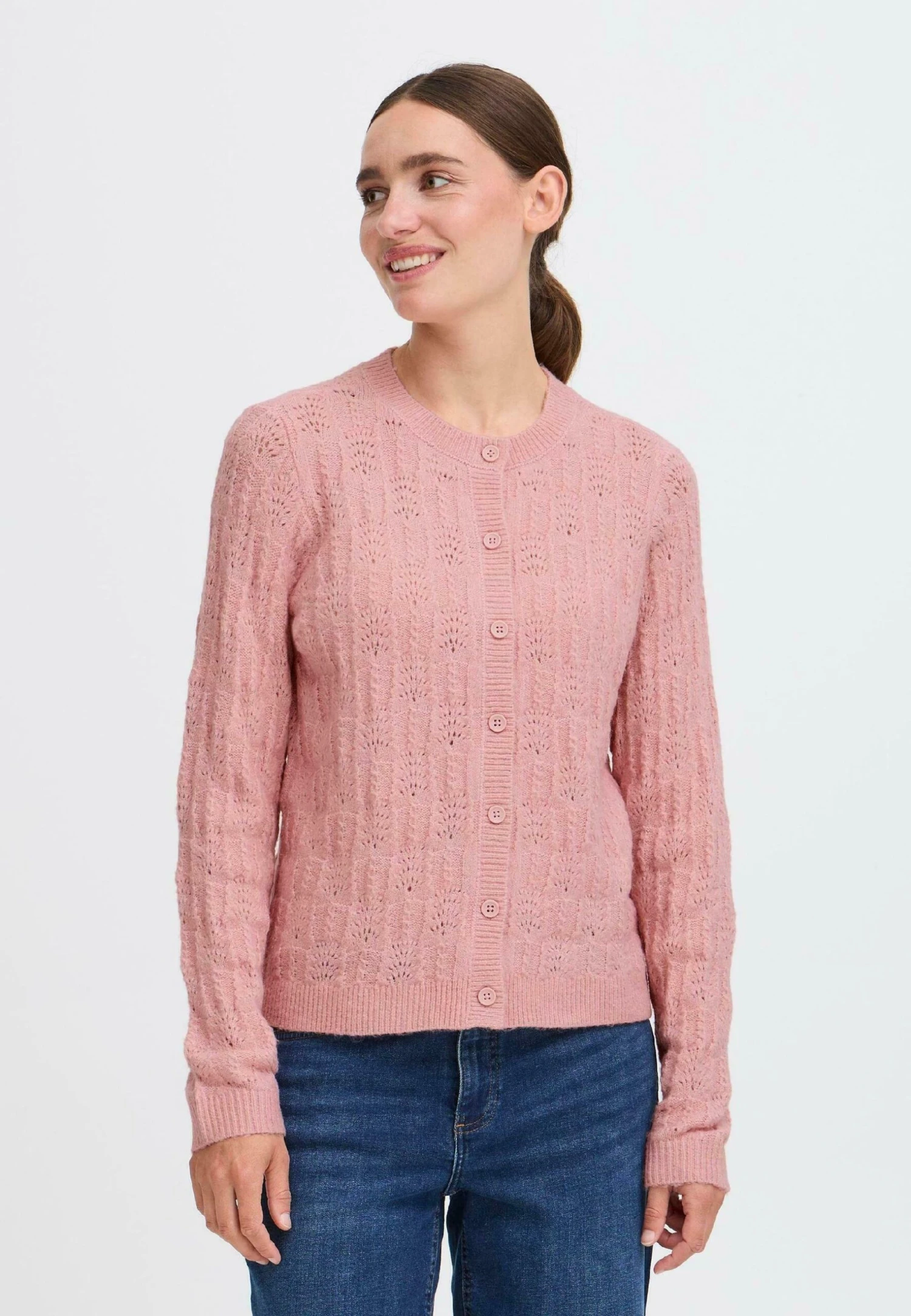 OXMO FRSINVA - Cardigan - Zephyr Melange 1 OXMO FRSINVA - Cardigan - Zephyr Melange