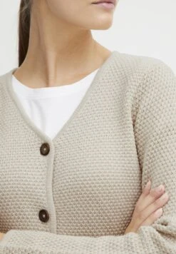 OXMO OXHelga - Cardigan - Oatmeal -OXMO Store 82adbe98d90549df880970ddb7f101d3