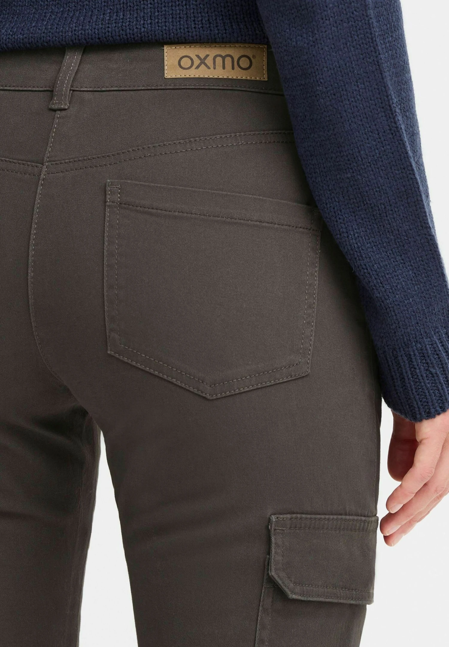 OXMO OXPALER SLIM FIT - Cargo Trousers - Ebony 5 OXMO OXPALER SLIM FIT - Cargo Trousers - Ebony - Image 5