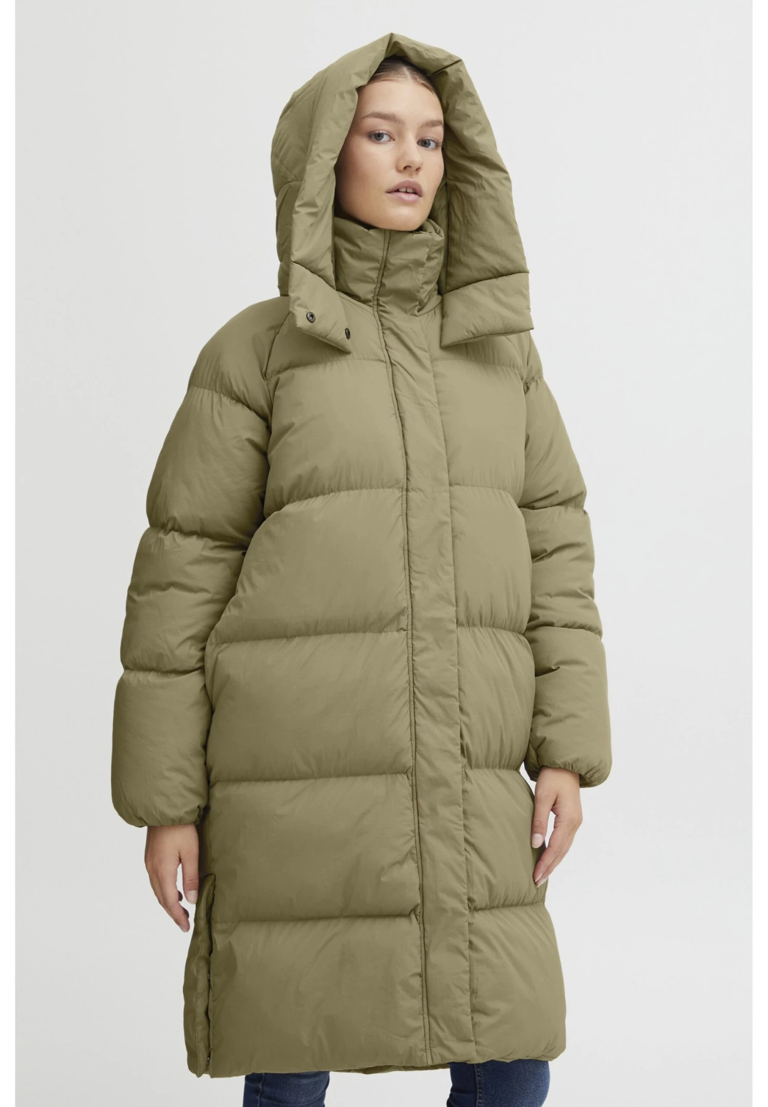 OXMO OXElice - Winter Coat - Covert Green 1 OXMO OXElice - Winter Coat - Covert Green