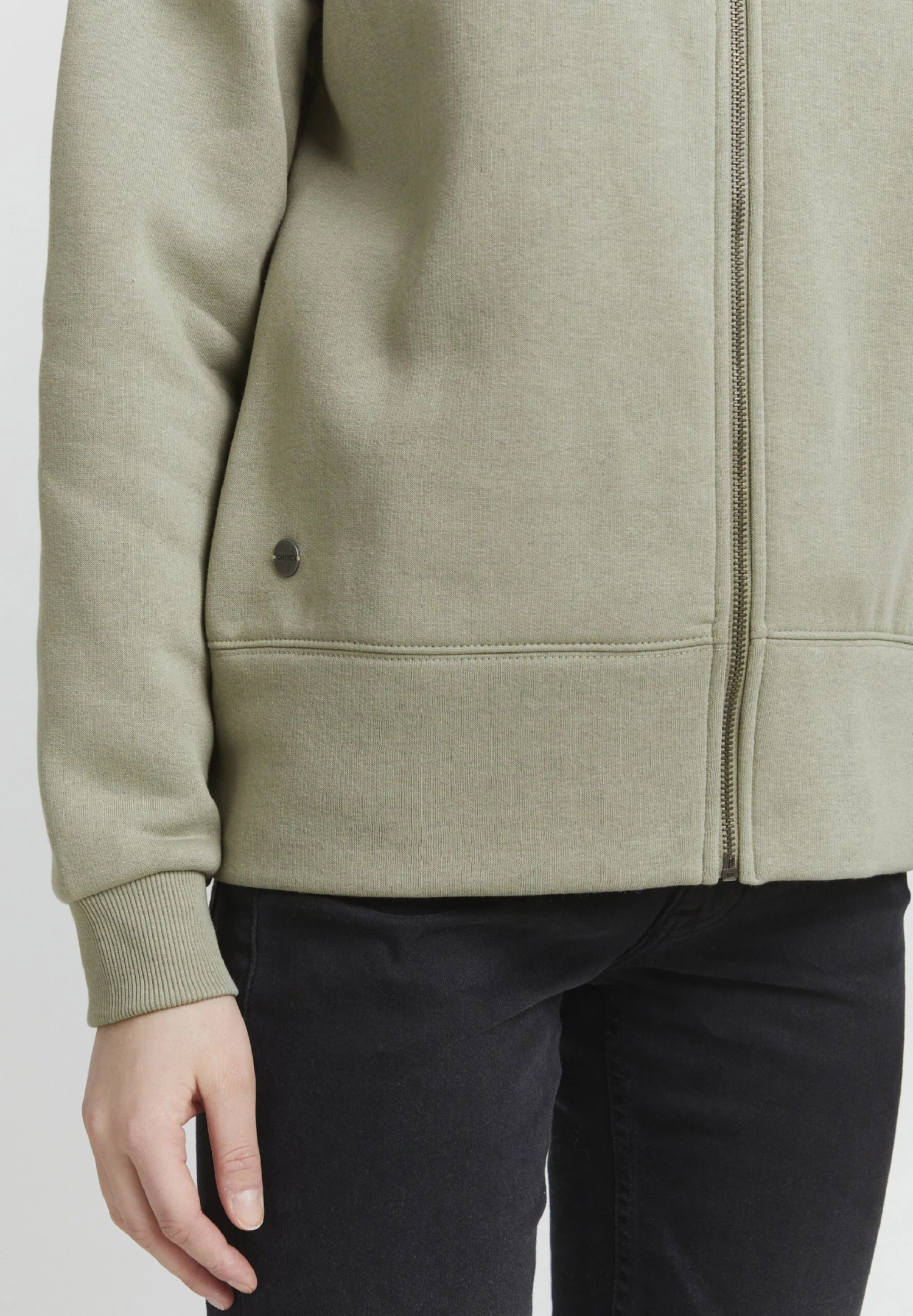 OXMO OXHOLUNDER - Zip-up Sweatshirt - Seagrass 5 OXMO OXHOLUNDER - Zip-up Sweatshirt - Seagrass - Image 5