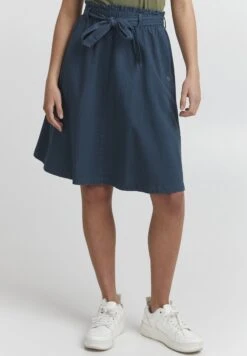 OXMO OXLERKE - A-line Skirt - Insignia Blue
