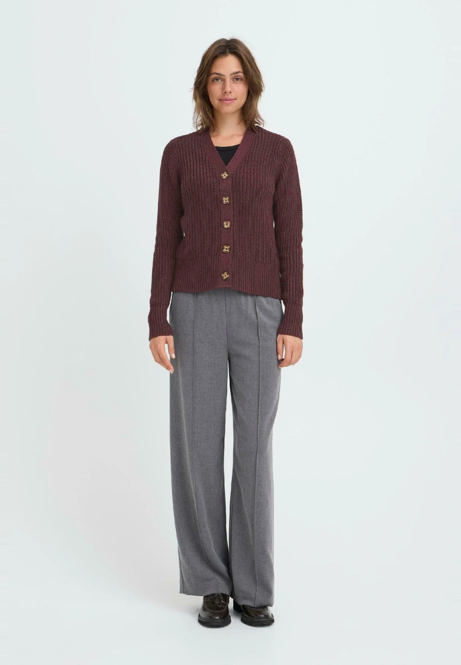 OXMO FRKANNA - Cardigan - Fudge 2 OXMO FRKANNA - Cardigan - Fudge - Image 2