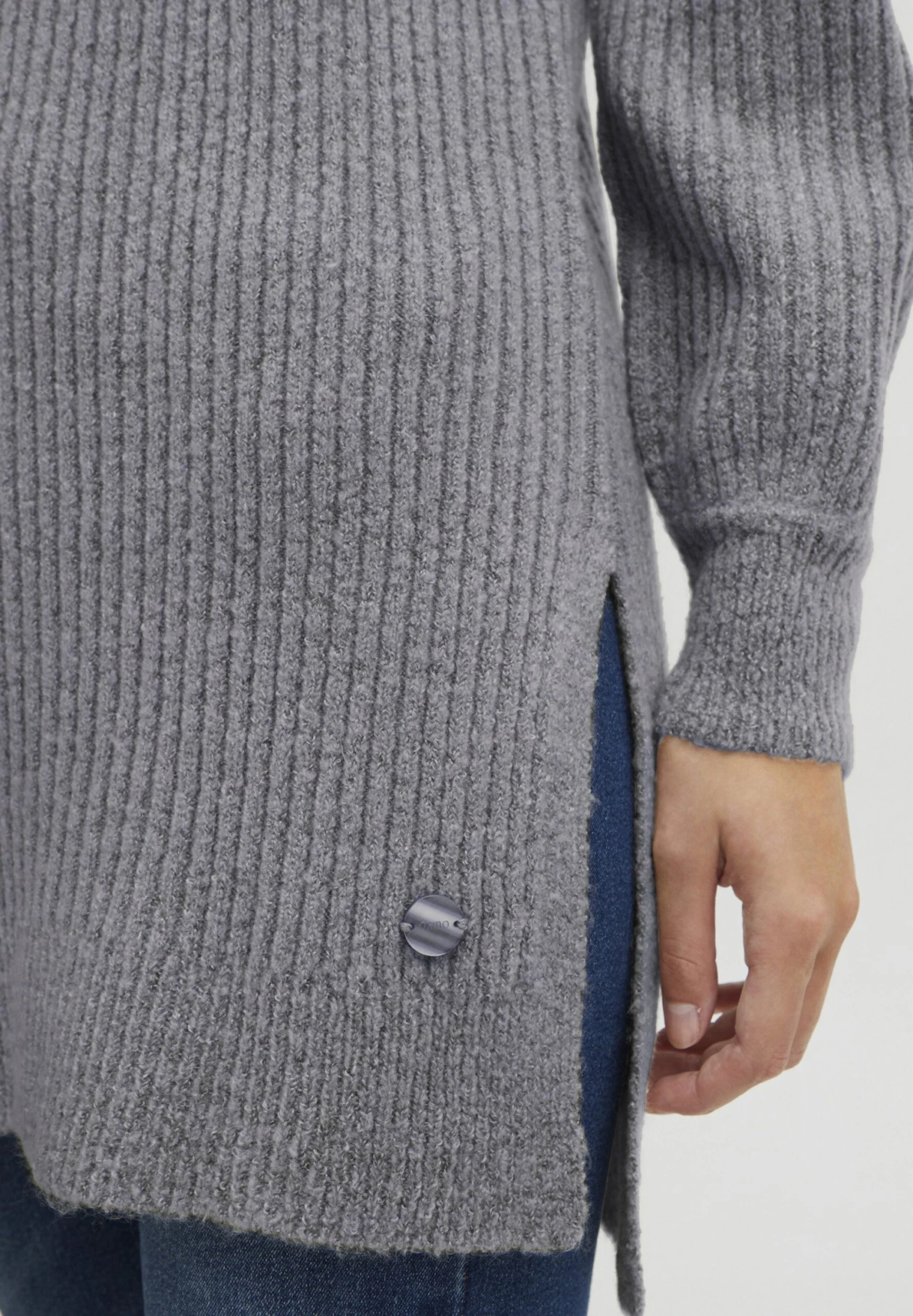 OXMO OXNORMA - Hoodie - Mid Grey Melange 5 OXMO OXNORMA - Hoodie - Mid Grey Melange - Image 5