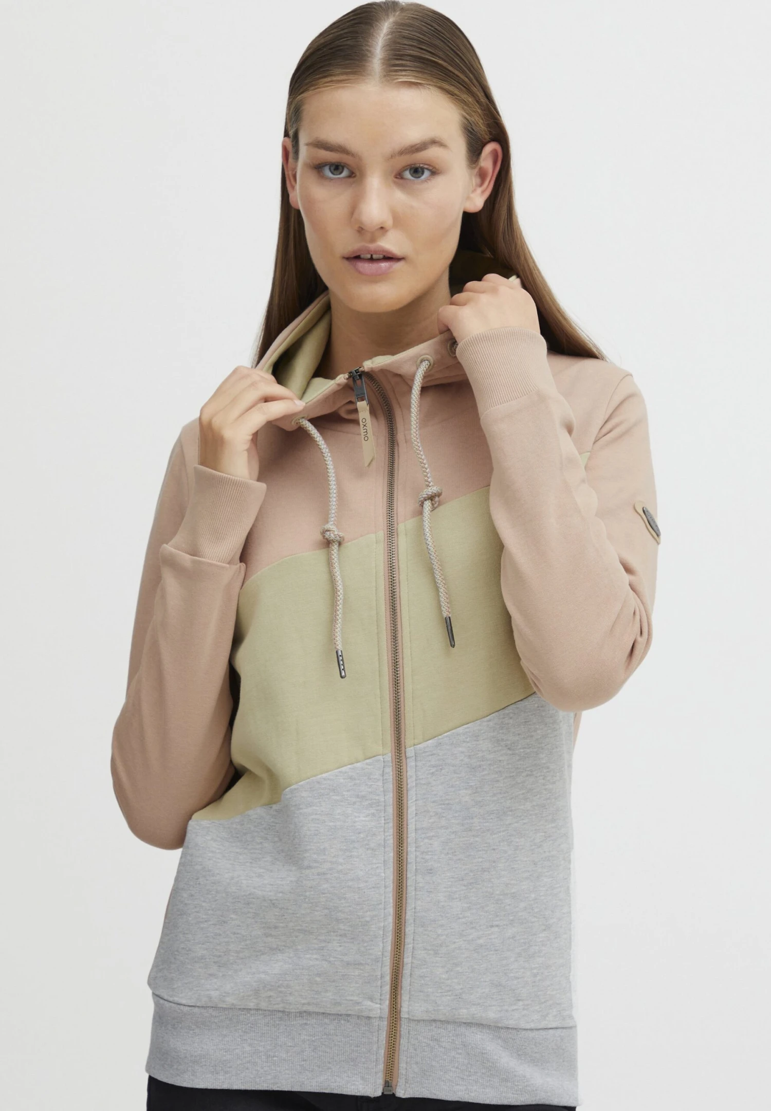 OXMO OXAGGI - Zip-up Sweatshirt - Mahogany Rose 1 OXMO OXAGGI - Zip-up Sweatshirt - Mahogany Rose