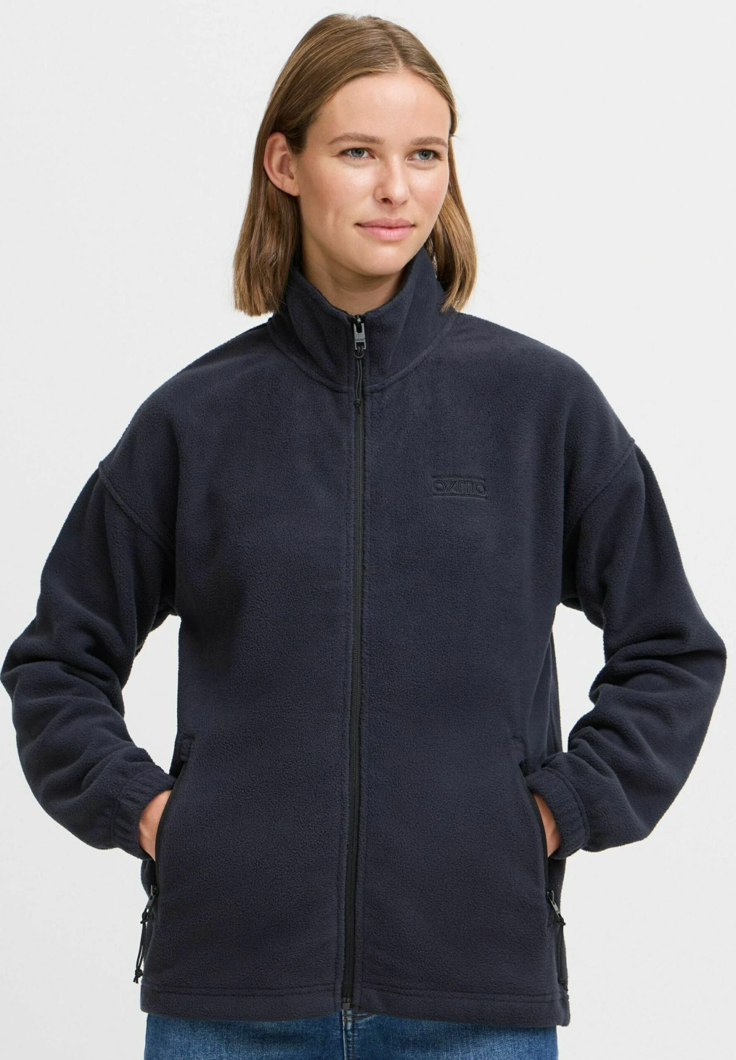 OXMO OXMARTA - Fleece Jacket - Insignia Blue 1 OXMO OXMARTA - Fleece Jacket - Insignia Blue