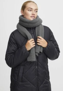 OXMO OXVianna - Scarf - Medium Grey Melange