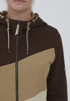OXMO OXAGGI - Zip-up Sweatshirt - Chicory Coffee -OXMO Store 875f68e53b7c486e981af713d7854860