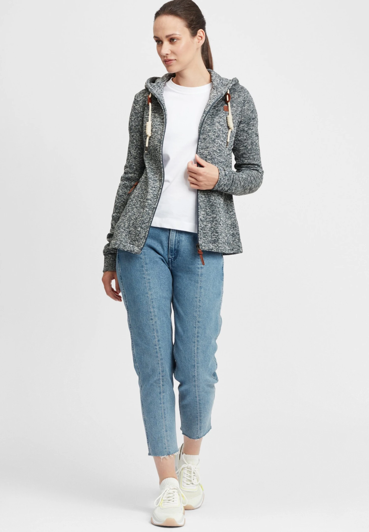 OXMO OXThory - Zip-up Sweatshirt - Dark Grey 2 OXMO OXThory - Zip-up Sweatshirt - Dark Grey - Image 2