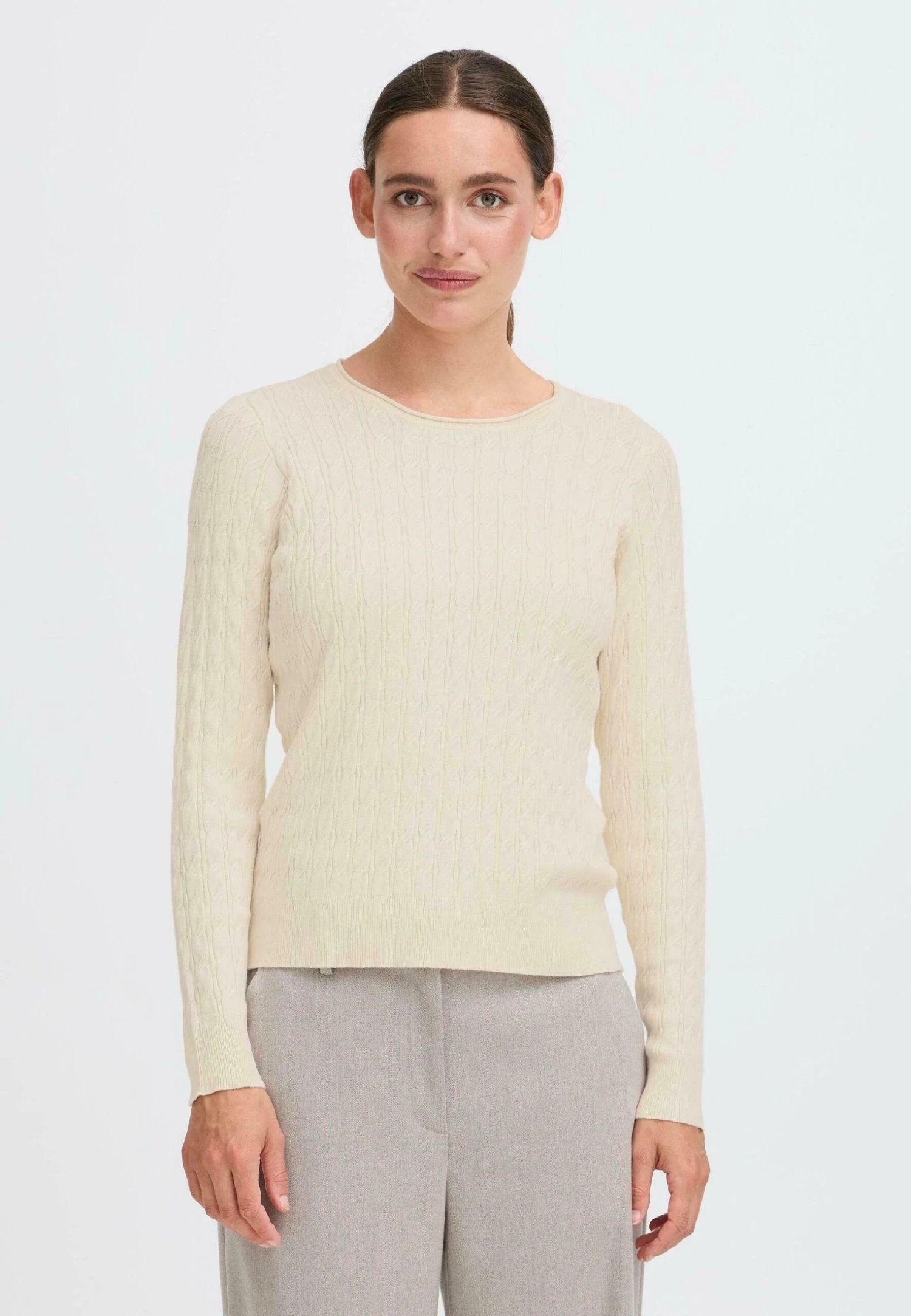 OXMO IHSISSE - Jumper - Birch 1 OXMO IHSISSE - Jumper - Birch