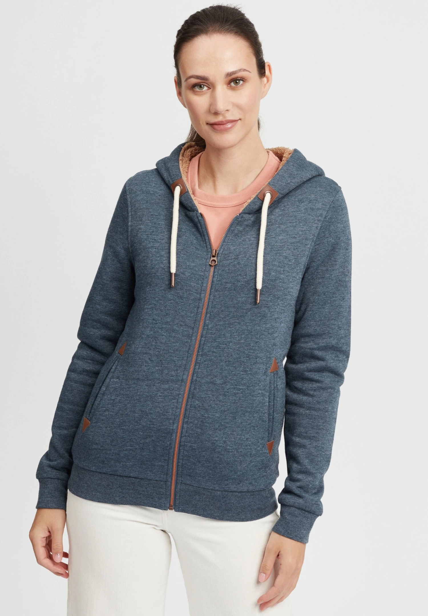 OXMO OXVicky - Cardigan - Ins Bl Mel 1 OXMO OXVicky - Cardigan - Ins Bl Mel