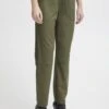 OXMO OXJUDITH REGULAR FIT - Trousers - Olive Night