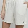 OXMO OXALGEA LINEN MIX - Shorts - Off White