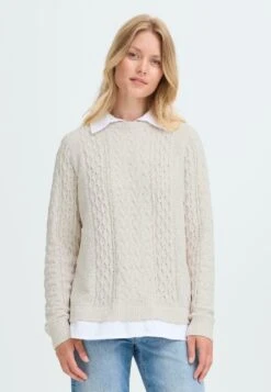 OXMO FRSANVI - Jumper - Pumice Stone