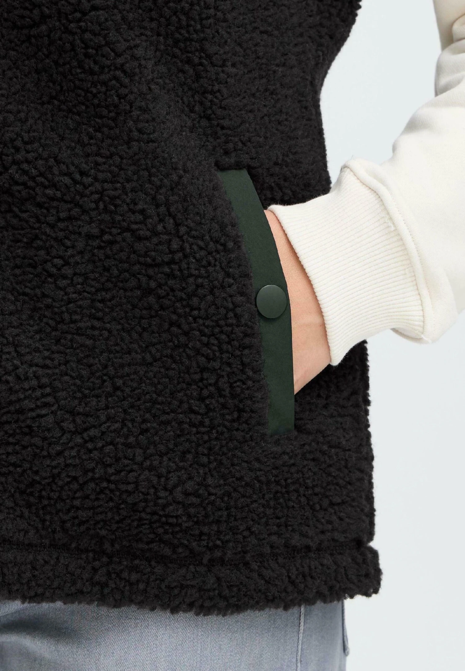 OXMO OXABBY - Waistcoat - Meteorite 5 OXMO OXABBY - Waistcoat - Meteorite - Image 5