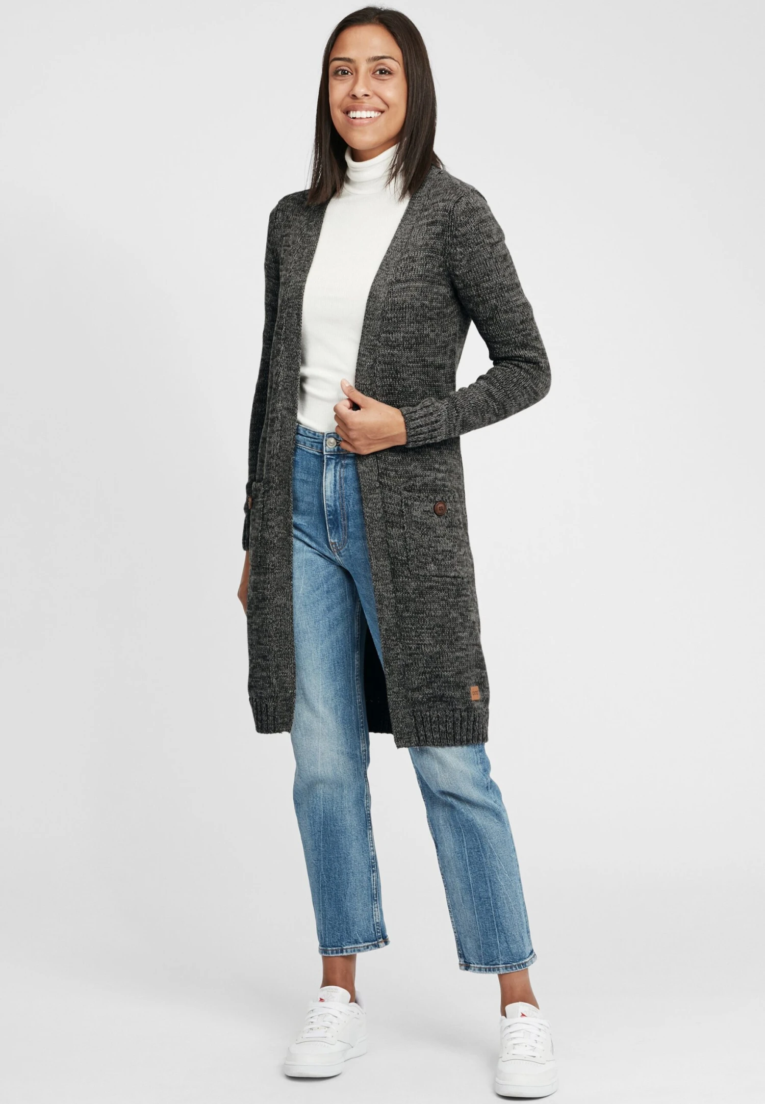 OXMO OXPHILETTA - Cardigan - Black 2 OXMO OXPHILETTA - Cardigan - Black - Image 2