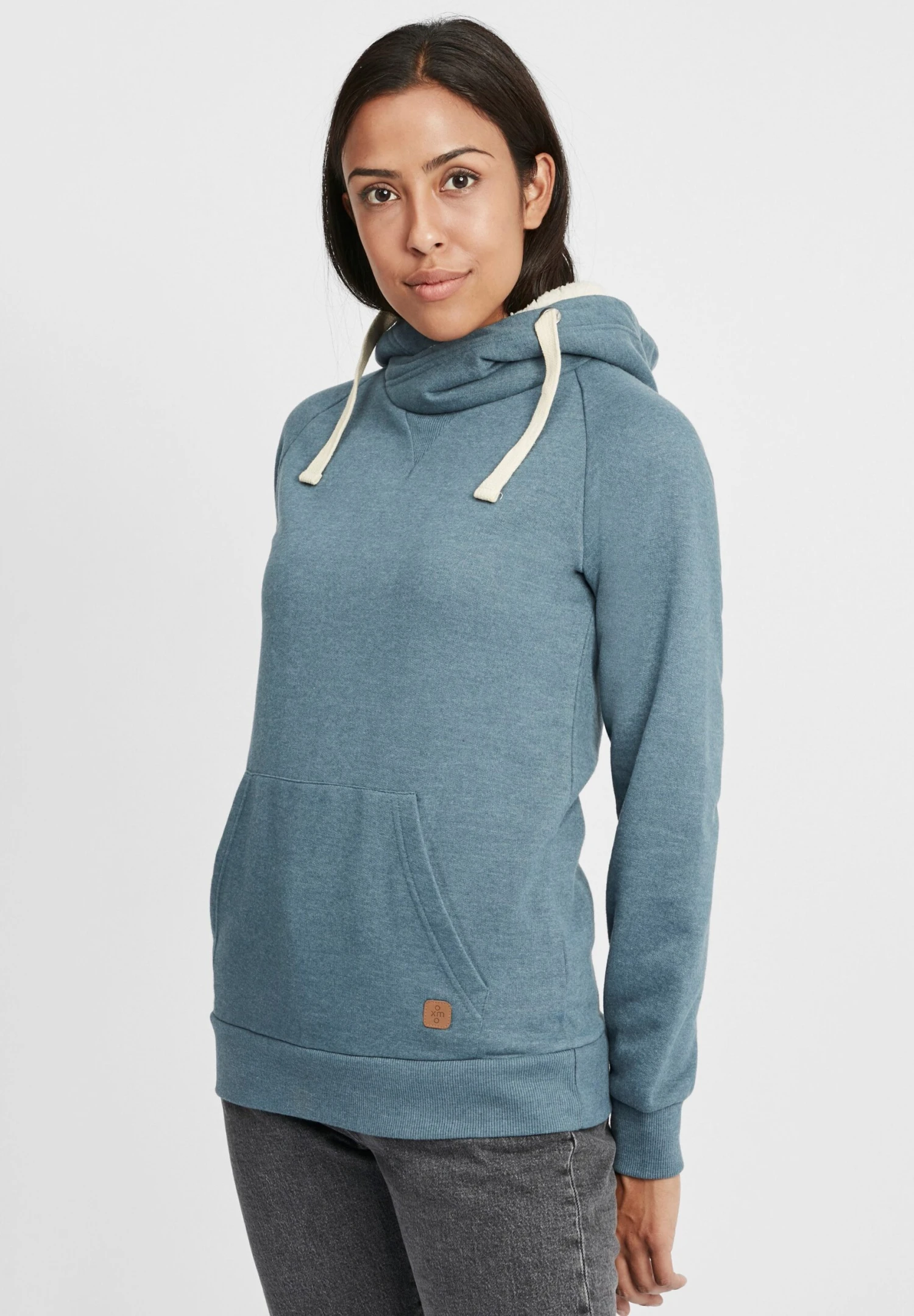 OXMO OXJulia - Hoodie - Ensign Blue Teddy 1 OXMO OXJulia - Hoodie - Ensign Blue Teddy
