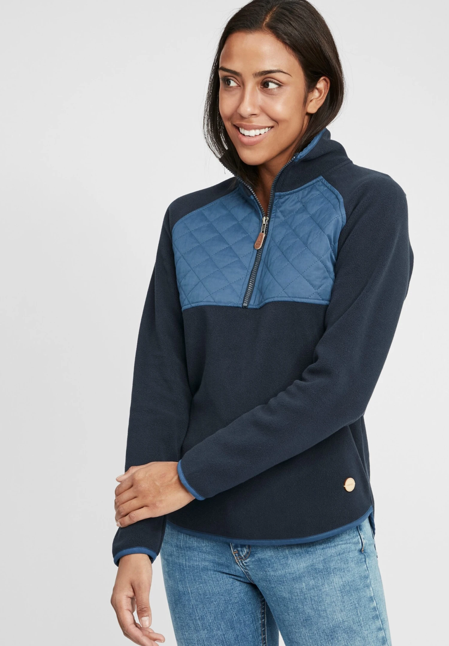 OXMO OXMalita - Fleece Jumper - Insignia Blue 1 OXMO OXMalita - Fleece Jumper - Insignia Blue