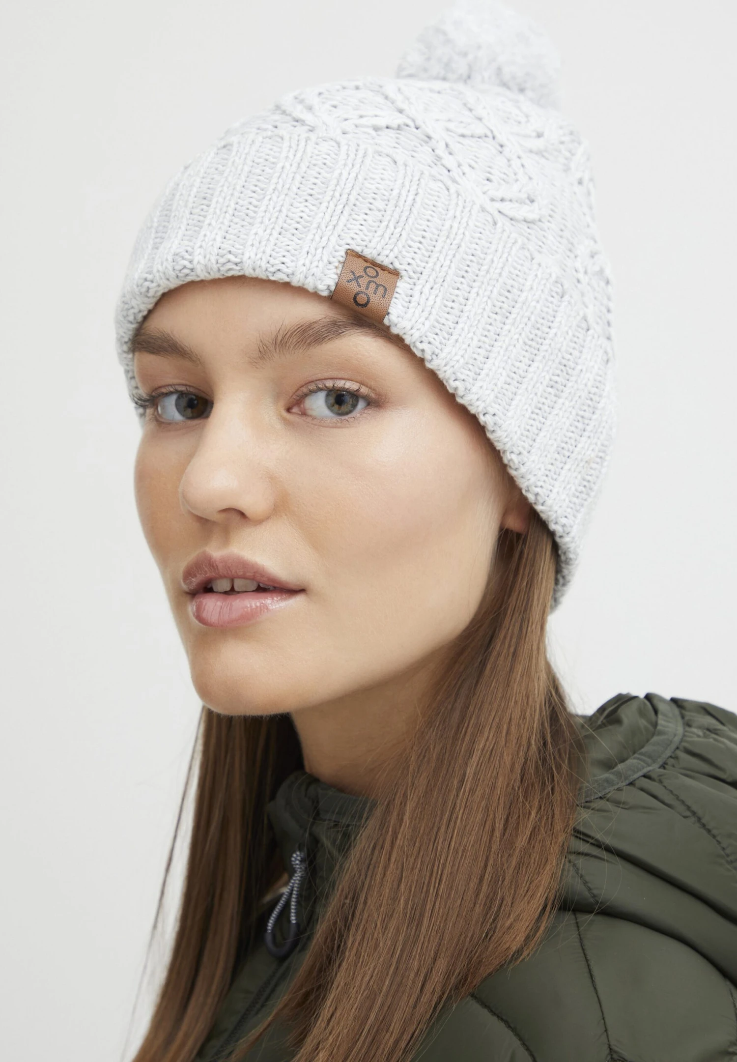 OXMO OXPOM - Beanie - Light Grey Melange 3 OXMO OXPOM - Beanie - Light Grey Melange - Image 3